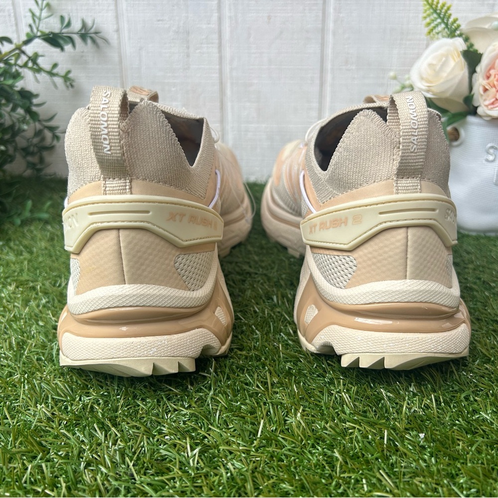 Salomon XT Rush 2 Bleached Sand women Sz 11 men10 Sneakers new (store display)👟 - Picture 6 of 16
